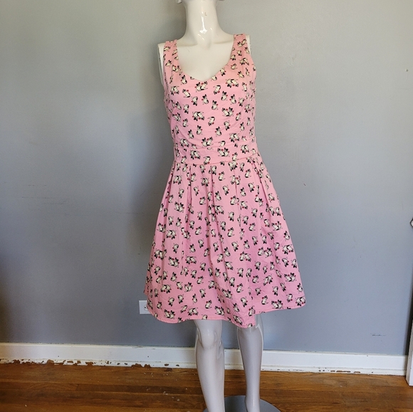 Modcloth Dresses & Skirts - Ixia Modcloth French Bulldog Retro Style Mini, VGUC, Size M